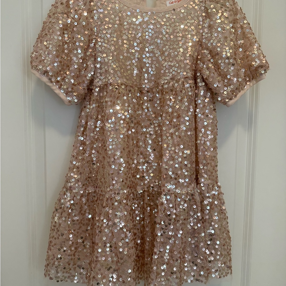 Cat & Jack Shimmering Sequin Top